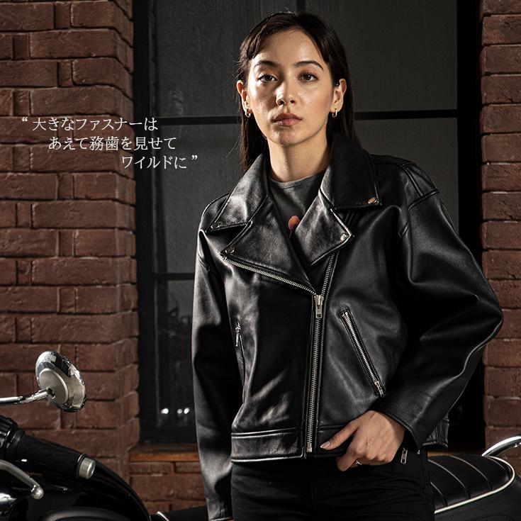 Liugoo Leathers LIUGOO 本革 オーバーサイズダブルライダース