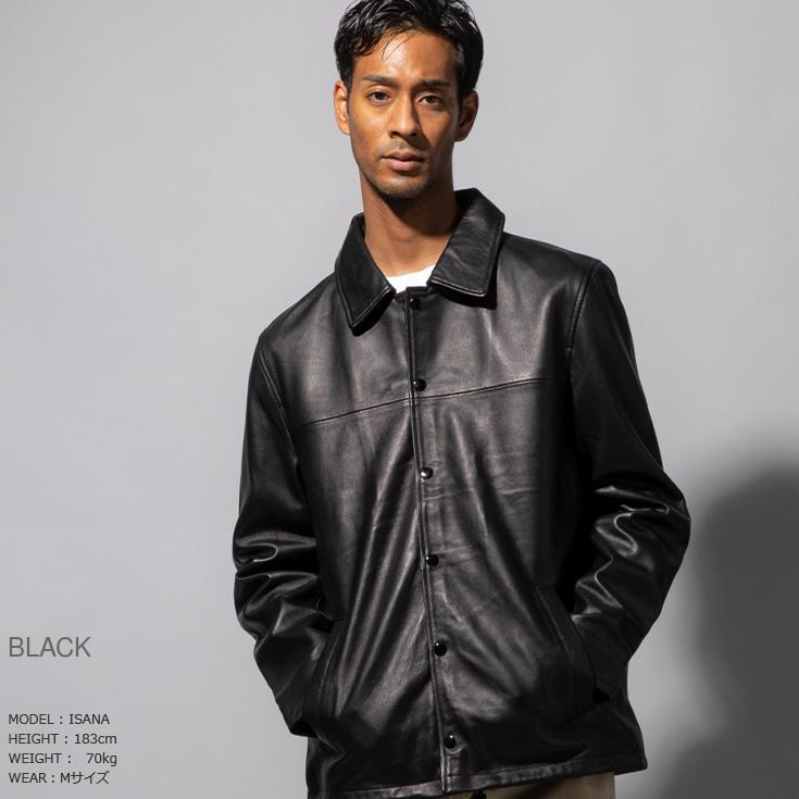 Liugoo Leathers レザーコーチジャケット　羊革　訳あり価格 Liugoo Leathers 本革 コーチジャケット メンズ リューグーレザーズ