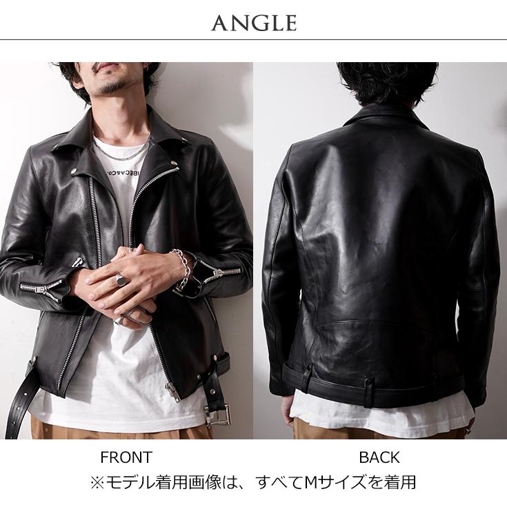 vallet 02 ブラックレザーダブルライダースジャケット VaLLet 本革 ダブルライダースジャケット メンズ ヴァレット