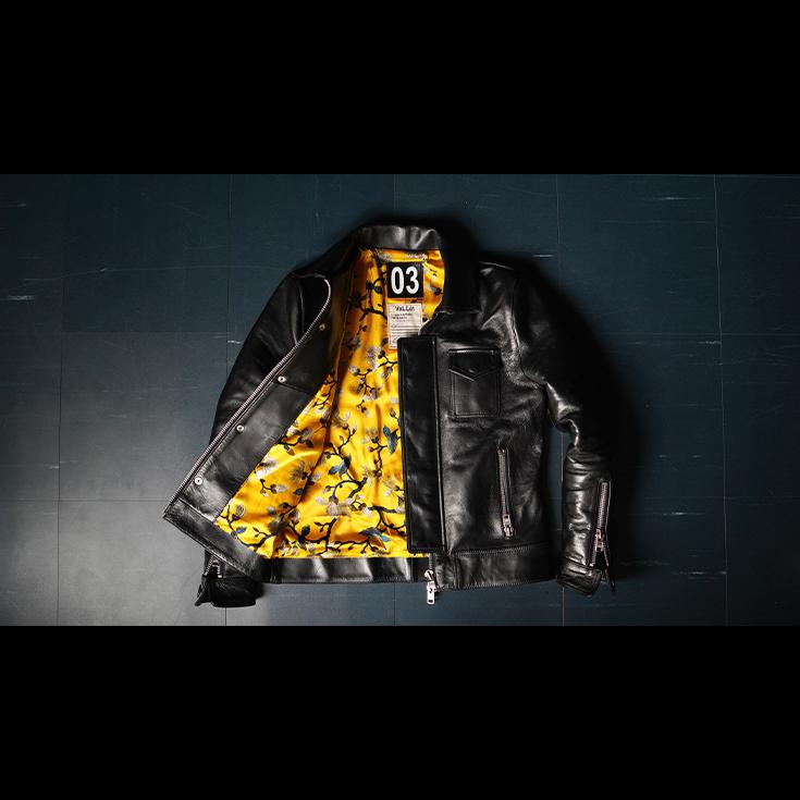 Liugoo Leathers VaLLet 本革 レザーブルゾン メンズ ヴァレット