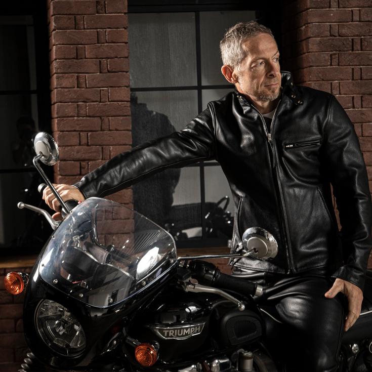 Liugoo Leathers 本革 プロテクター付シングルライダース