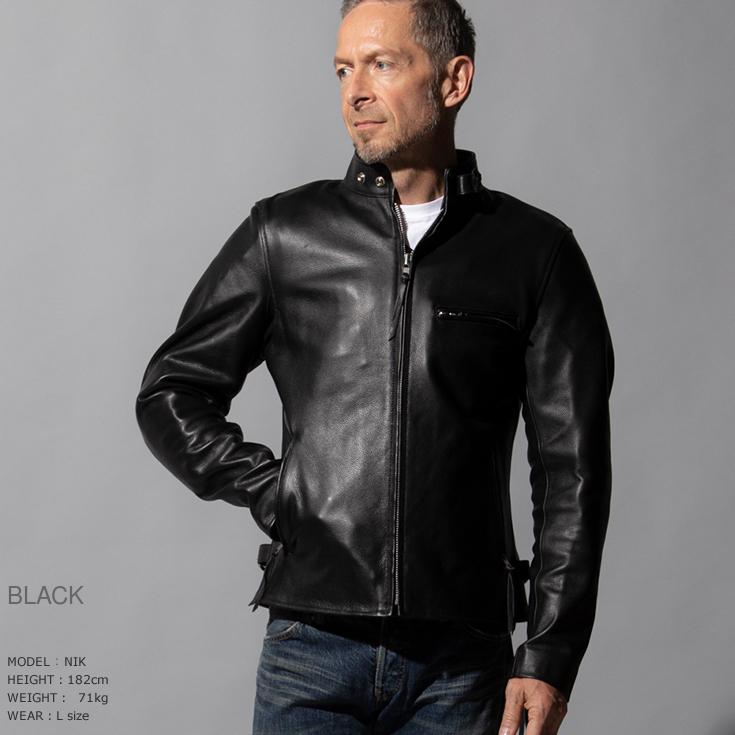 【極美品】リューグーレザー☆プロテクター　パンチングレザー　シングルライダース Liugoo Leathers 本革 プロテクター付シングルライダース