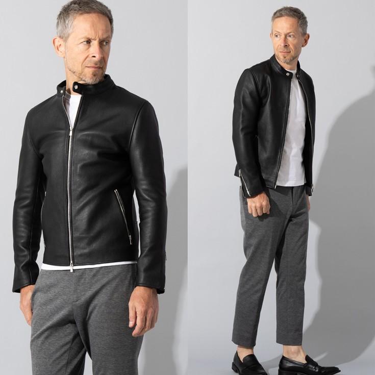 Liugoo Leathers LIUGOO PLUS 本革 シングルライダースジャケット