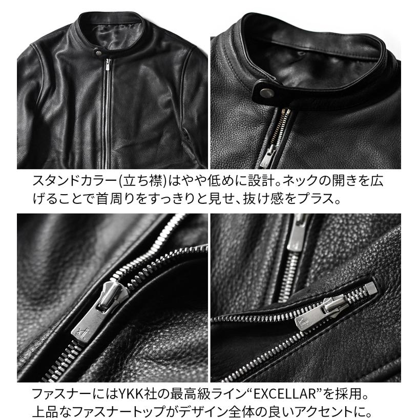 Liugoo Leathers LIUGOO PLUS 本革 シングルライダースジャケット