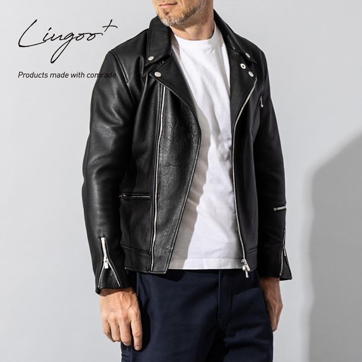 Liugoo Leathers LIUGOO PLUS 本革 ダブルライダースジャケット Liugoo Leathers LIUGOO PLUS 本革 ダブルライダースジャケット