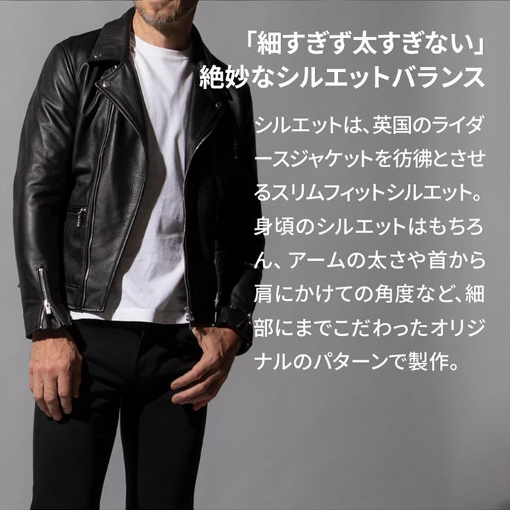 LIUGOO PLUS 本革 ダブルライダースジャケット メンズ リューグー