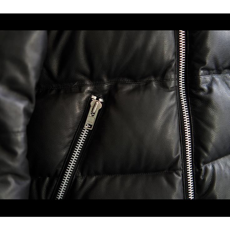 VaLLet 本革 ダウンジャケット メンズ ヴァレット VALLET04DR  レザージャケット ダウンジャケット レザーダウンの画像
