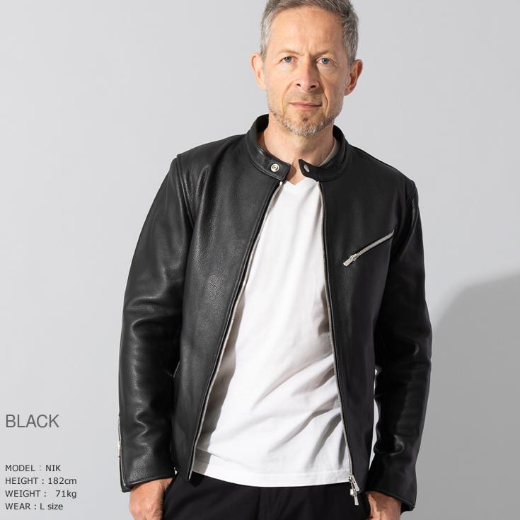 Liugoo Leathers LIUGOO 本革 シングルライダース メンズ リューグー