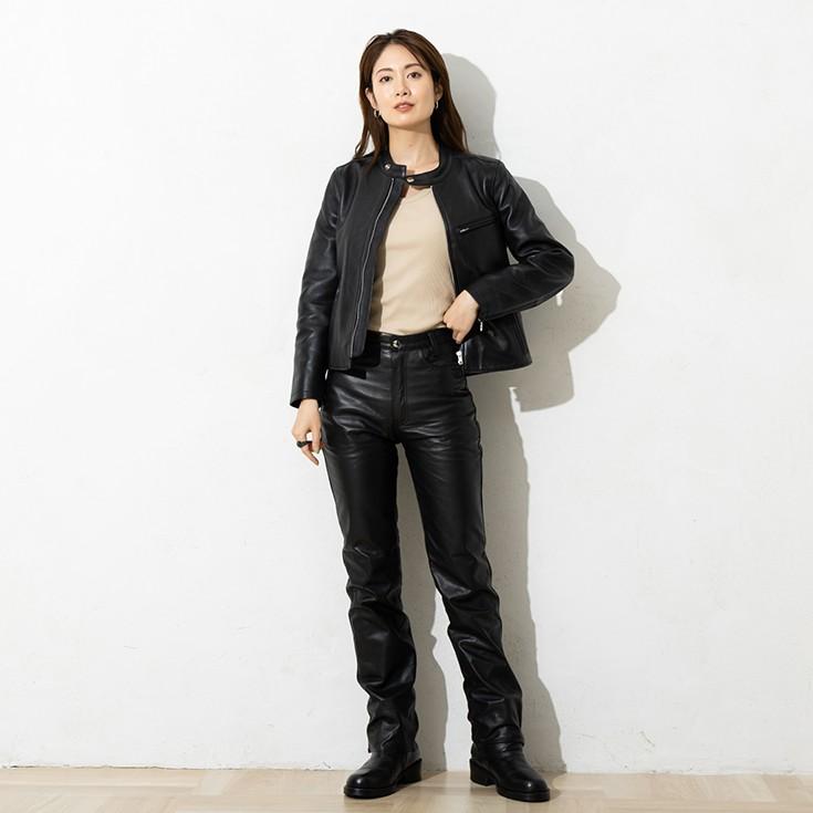 【新品】Liugooリューグー 本革　厚革 シングルライダース レディース XL Liugoo Leathers 【20周年記念10%OFFクーポン】LIUGOO 本革 シングル
