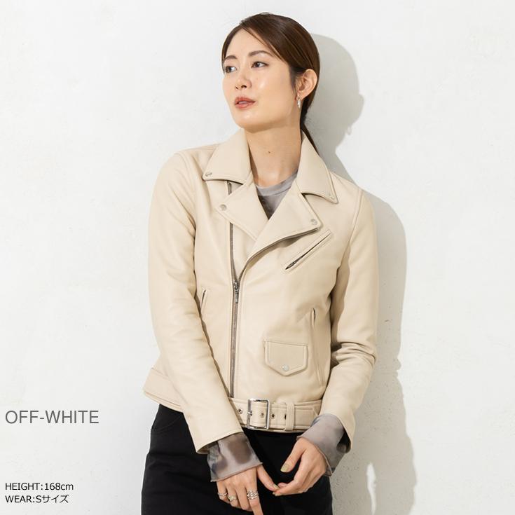 【20周年記念20%OFFクーポン】LIUGOO 本革 ウェストベルト付ダブルライダース レディース リューグー DRY11LA  本革ベルト付ダブルライダース レディース | Liugoo Leathers | 09