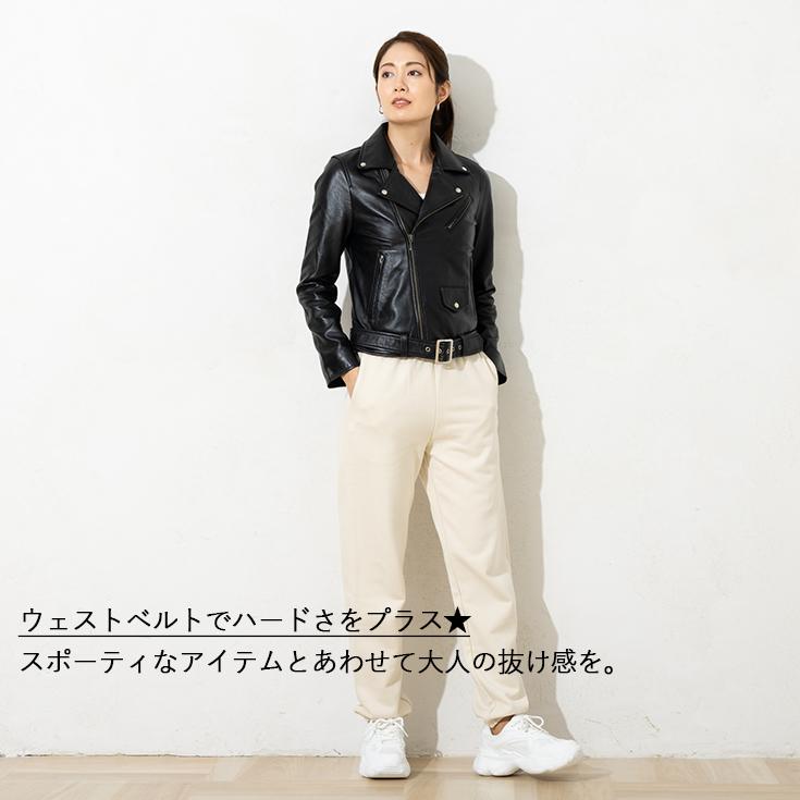 【20周年記念20%OFFクーポン】LIUGOO 本革 ウェストベルト付ダブルライダース レディース リューグー DRY11LA  本革ベルト付ダブルライダース レディース | Liugoo Leathers | 04