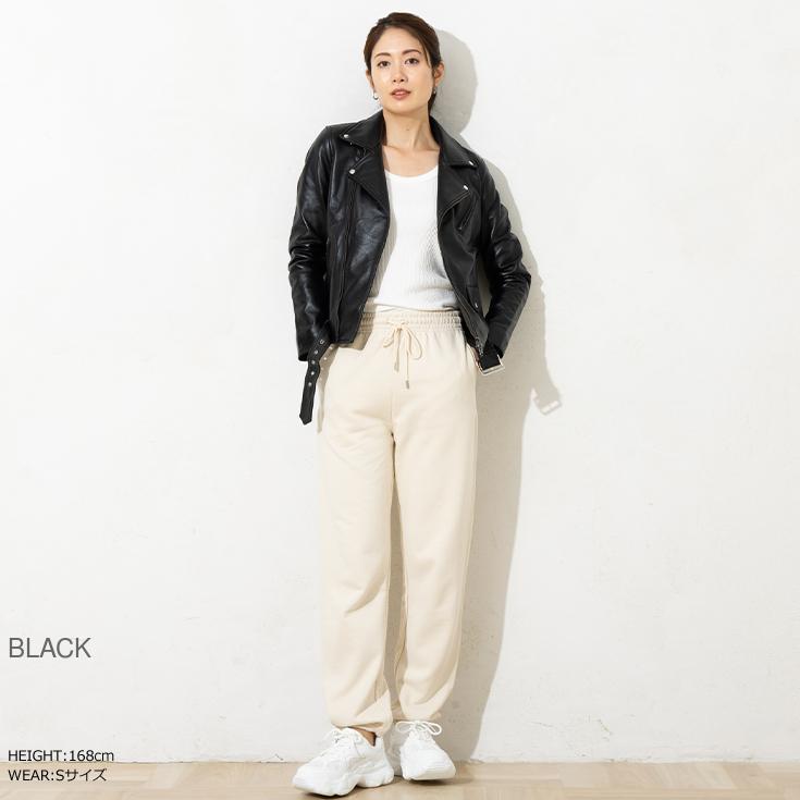 【20周年記念20%OFFクーポン】LIUGOO 本革 ウェストベルト付ダブルライダース レディース リューグー DRY11LA  本革ベルト付ダブルライダース レディース | Liugoo Leathers | 08