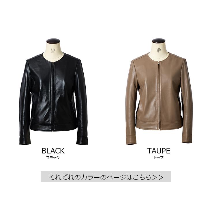 Liugoo Leathers LIUGOO 本革 ノーカラーシングルジャケット