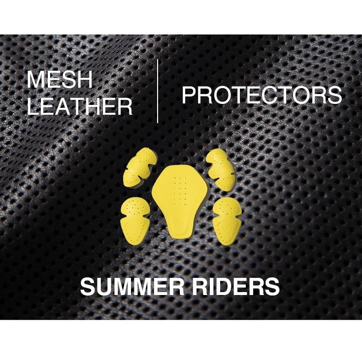 Liugoo Leathers 本革 メッシュレザーシングルライダース メンズ リューグーレザーズ SRS24A  ライダースジャケット バイカージャケット |  | 01