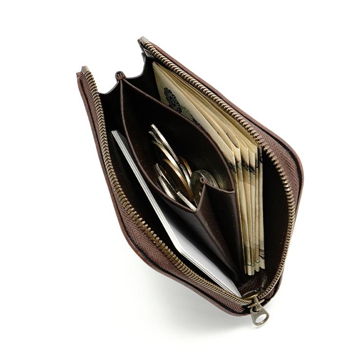 Leather studio Third 本革 L字ファスナー財布 (レジェ) 男女