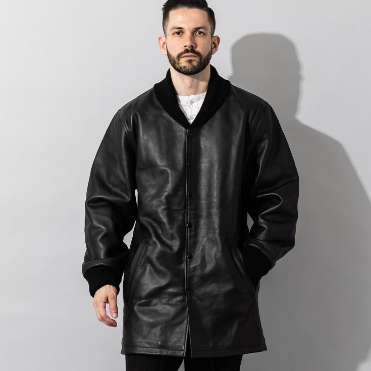 Liugoo Leathers 本革 ロングファラオコート メンズ リューグー