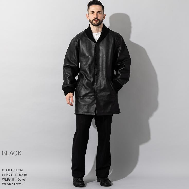 【30%OFFクーポン】Liugoo Leathers 本革 ロングファラオコート メンズ リューグーレザーズ COT24A  レザーコート ロングコートの画像