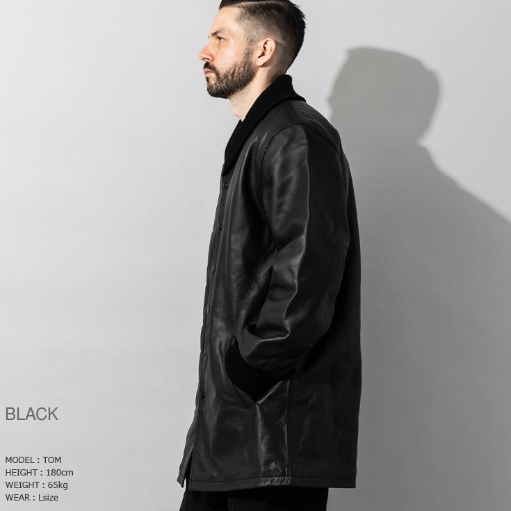 【30%OFFクーポン】Liugoo Leathers 本革 ロングファラオコート メンズ リューグーレザーズ COT24A  レザーコート ロングコートの画像