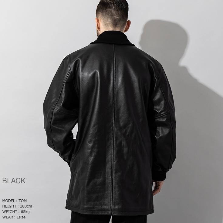 【30%OFFクーポン】Liugoo Leathers 本革 ロングファラオコート メンズ リューグーレザーズ COT24A  レザーコート ロングコートの画像