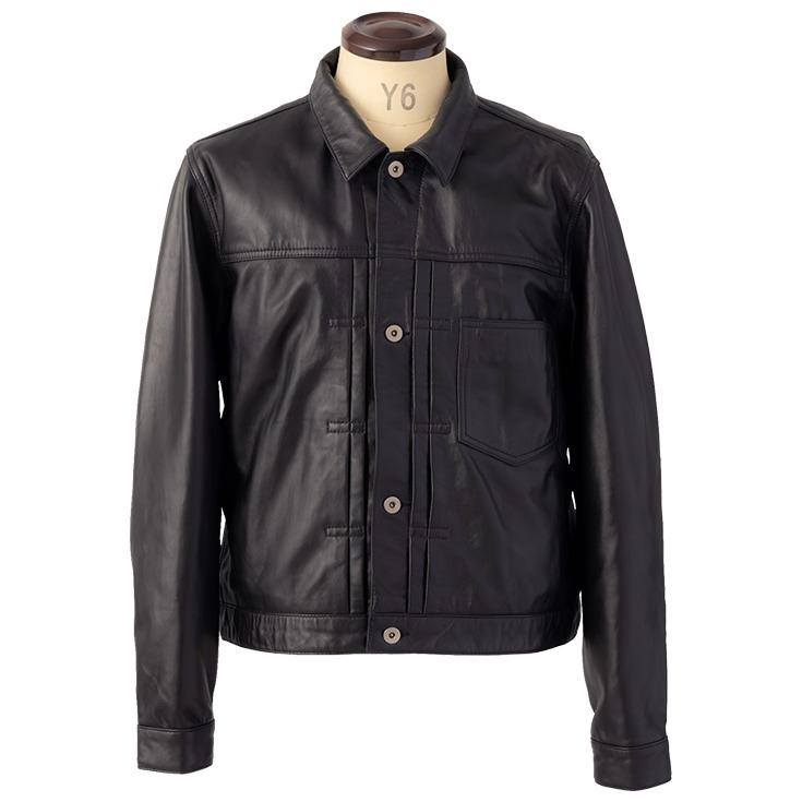 【20周年記念10%OFFクーポン】Liugoo Leathers 本革 レザージージャン メンズ リューグーレザーズ JNJ03A  レザージャケット レザーGジャンの画像