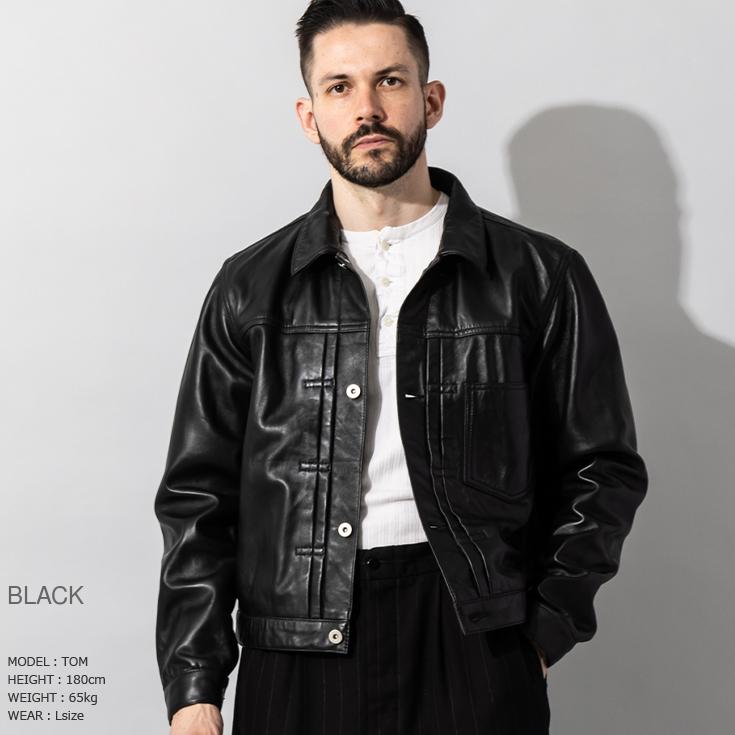 新品 本革 レザージャケット ジージャン Gジャン メンズ 男 大人気 ブランド Haruf レザージャケット 革ジャン メンズ 本革 ラムレザー