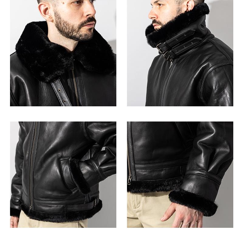 Liugoo Leathers 本革 B-3フライトジャケット メンズ リューグーレザーズ MIL09A  フライトジャケット ボマージャケット |  | 13