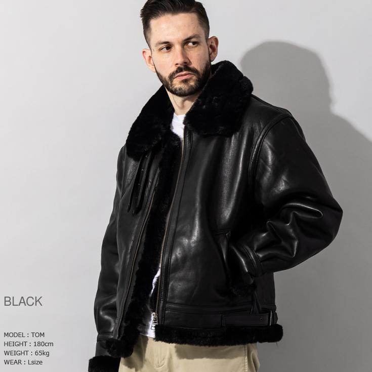 Liugoo Leathers 本革 B-3フライトジャケット メンズ リューグーレザーズ MIL09A  フライトジャケット ボマージャケット |  | 07