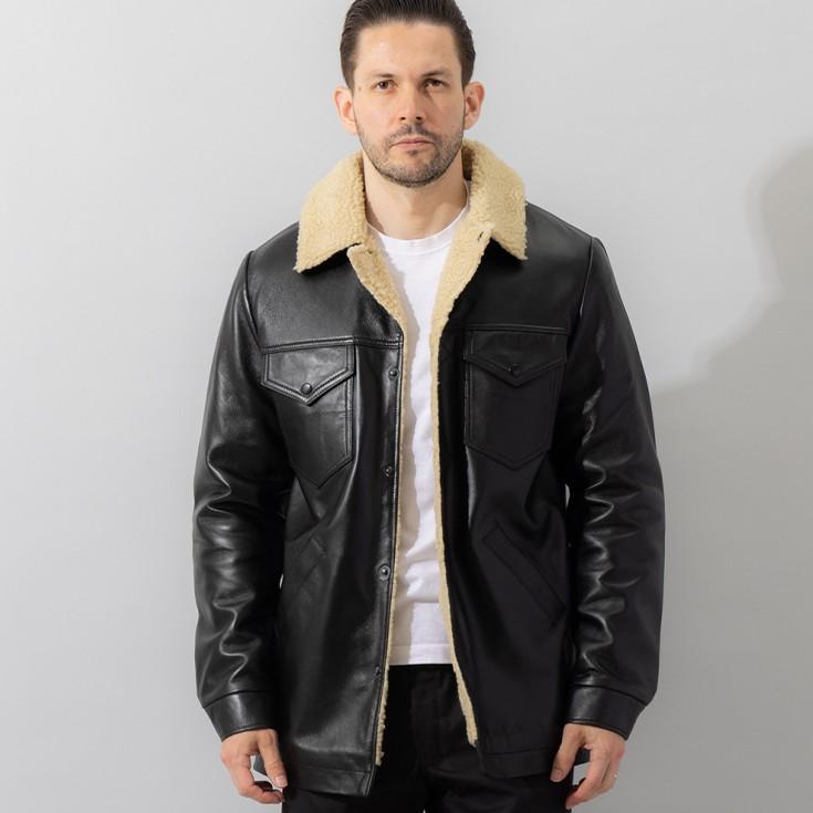 10/31まで10%OFFクーポン】Liugoo Leathers 本革 総ボア レザーランチ