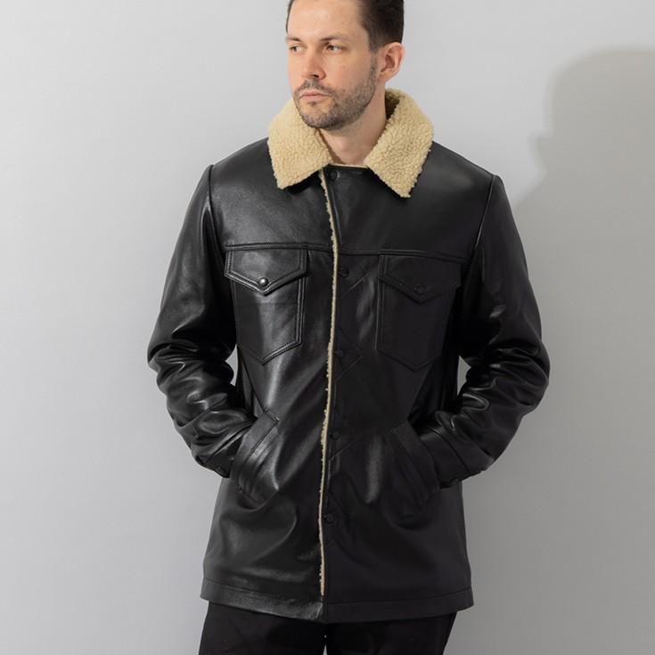 10/31まで10%OFFクーポン】Liugoo Leathers 本革 総ボア レザーランチ