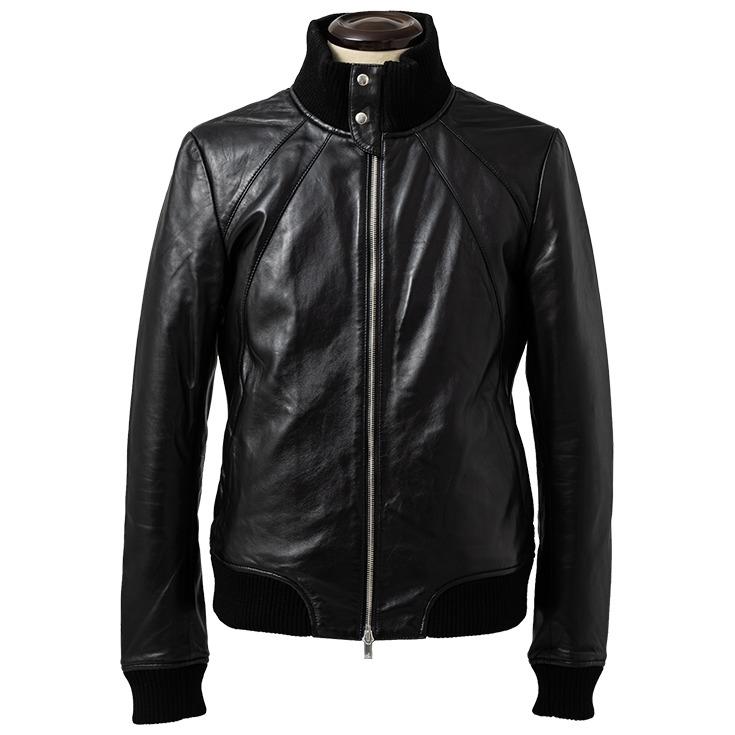 極美品■LIUGOO TOKYO【LL】ラムレザー トラッカージャケット 黒 Liugoo Leathers 本革 トラッカージャケット メンズ リューグー