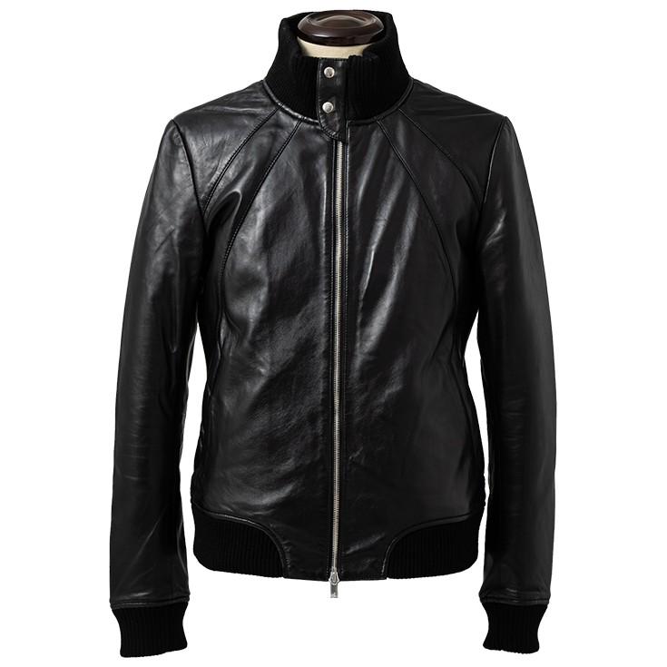 リューグーレザー　リブ付きトラックジャージ　Lサイズ　黒 Liugoo Leathers 【アウトレットSALE30%OFF中】LIUGOO 本革 レザー