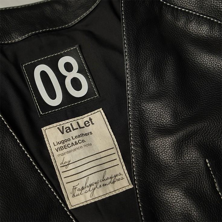 VaLLet 本革 レザーカーディガン メンズ ヴァレット VALLET08AN レザー
