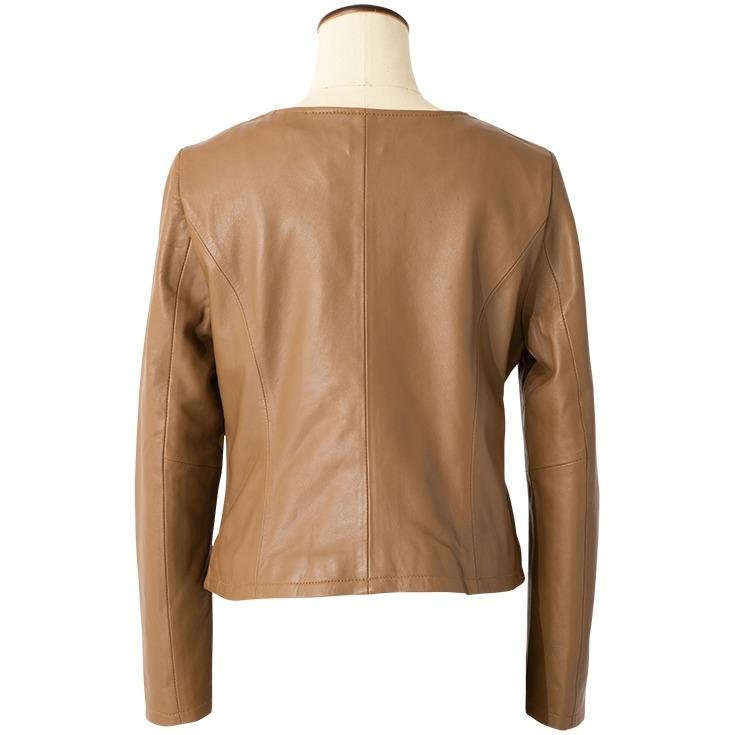 Liugoo Leathers LIUGOO 本革 ノーカラーシングルジャケット