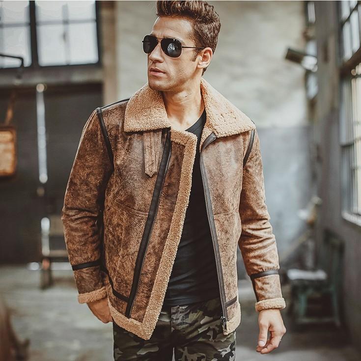 FLAVOR 本革 ヴィンテージボアダブルジャケット メンズ フレイバー  