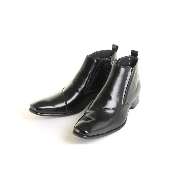 サイドジップビジネスブーツ メンズ 本革 Sarabande 25 7777 革靴 本革シューズ 本革ブーツ レザーブーツ シークレットシューズ ブーツ スニーカー サンダル N1746 01 本革レザージャケットのリューグー 通販 Yahoo ショッピング