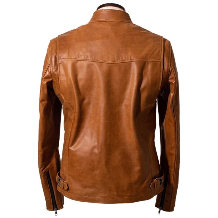Liugoo Leathers　リューグーレザーズ　ジャケットSRS01A　XL Liugoo Leathers 本革 シングルライダースジャケット メンズ