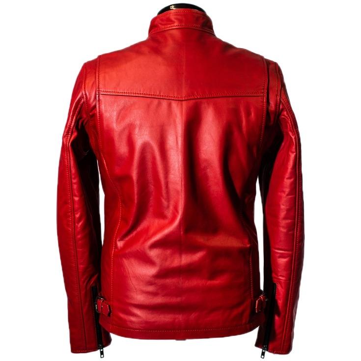 Liugoo Leathers 本革 シングルライダースジャケット メンズ
