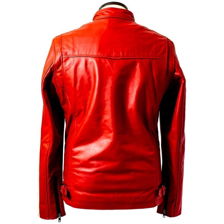 Liugoo Leathers 本革 2ラインシングルライダース メンズ