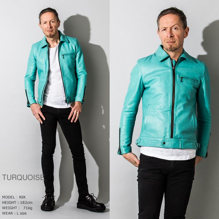 Liugoo Leathers 本革 UK襟付きシングルライダースジャケット Liugoo Leathers 本革 UK襟付きシングルライダースジャケット