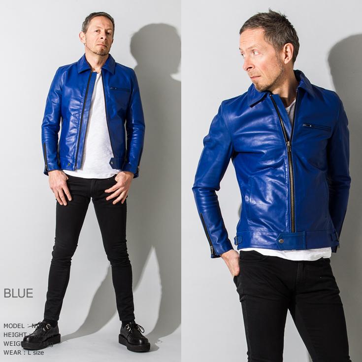Liugoo Leathers 本革 UK襟付きシングルライダースジャケット Liugoo Leathers 本革 UK襟付きシングルライダースジャケット