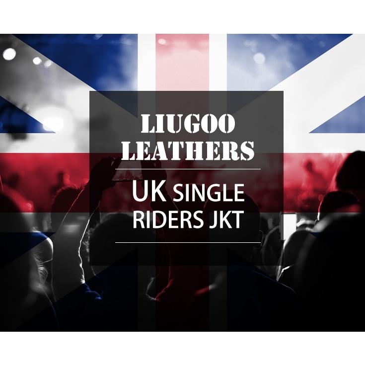 Liugoo Leathers 本革 UK襟付きシングルライダースジャケット メンズ リューグーレザーズ SRY02A｜liugoo｜02