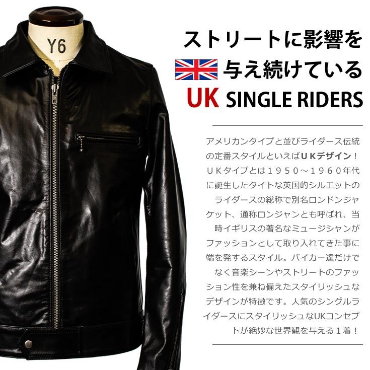 Liugoo Leathers 本革 UK襟付きシングルライダースジャケット メンズ Liugoo Leathers 本革 UK襟付きシングルライダースジャケット メンズ
