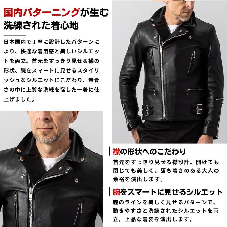 Liugoo Leathers 本革 UKダブルライダースジャケット 着脱ライナー付