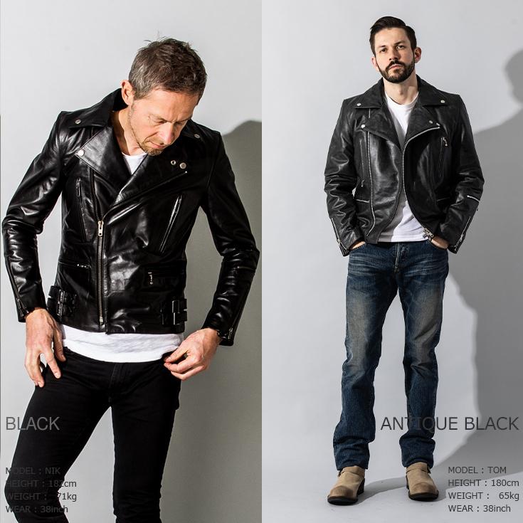 Liugoo Leathers 本革 UKダブルライダースジャケット 着脱