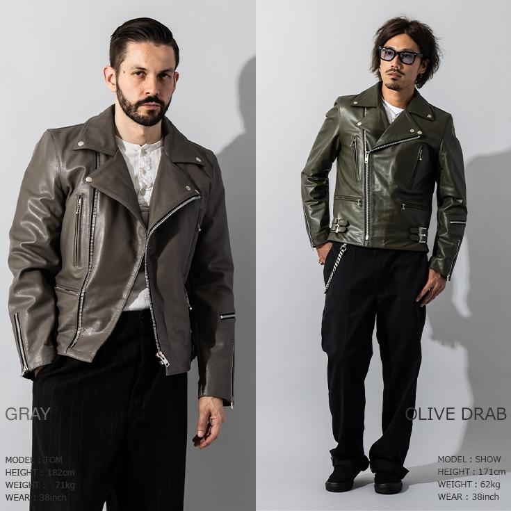 Liugoo Leathers 本革 UKダブルライダースジャケット 着脱