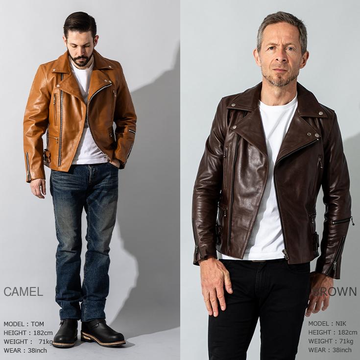 Liugoo Leathers 本革 UKダブルライダースジャケット 着脱