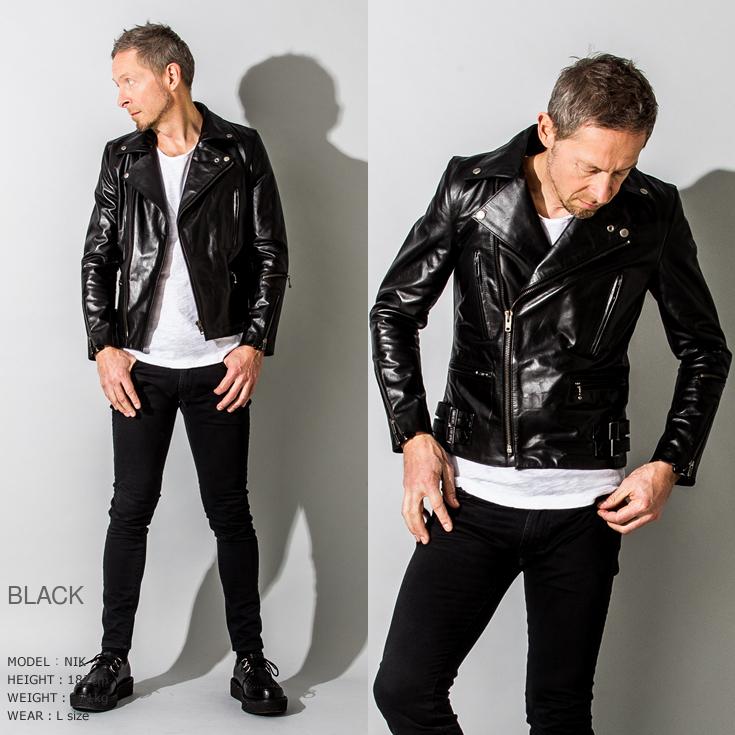 Liugoo Leathers 本革 UKダブルライダースジャケット メンズ Liugoo Leathers 本革 UKダブルライダースジャケット メンズ