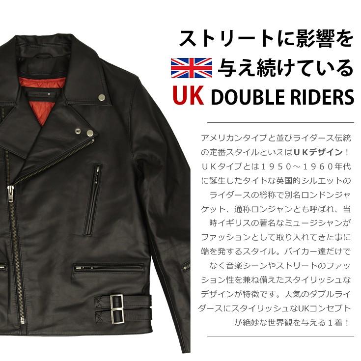 Liugoo Leathers 本革 UKダブルライダースジャケット メンズ リューグーレザーズ DRY02A  ダブルライダース｜liugoo｜05