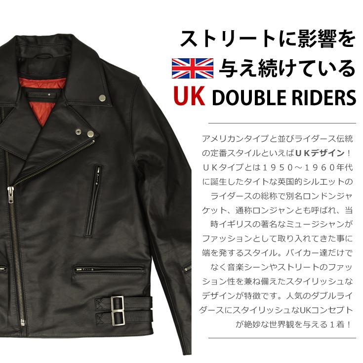 Liugoo Leathers 本革 UKダブルライダースジャケット メンズ Liugoo Leathers 本革 UKダブルライダースジャケット メンズ