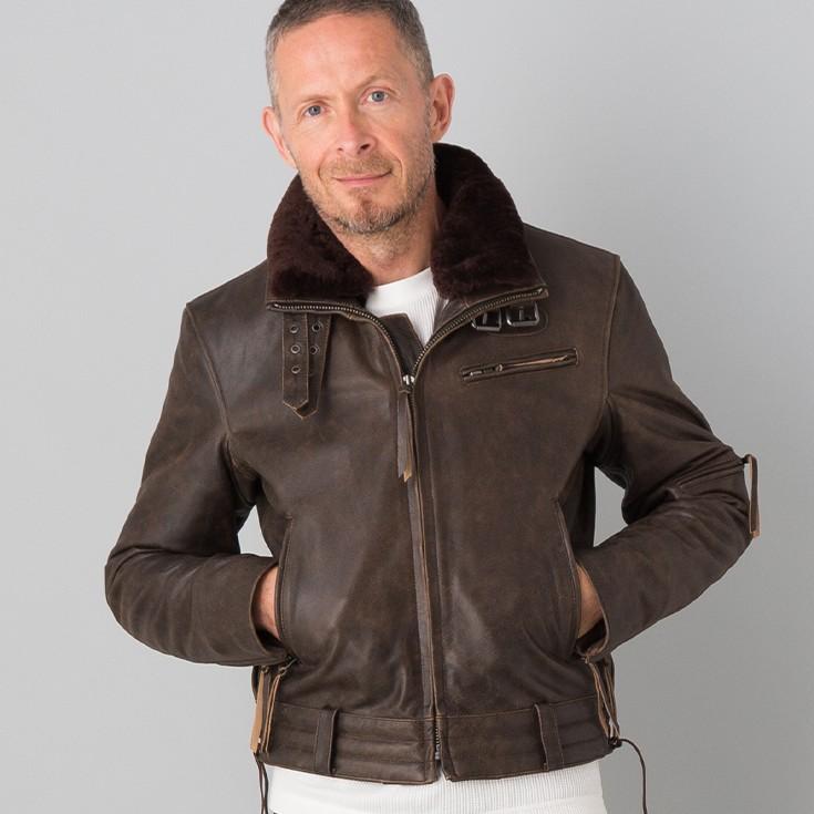 10/31まで10%OFFクーポン】Liugoo Leathers 本革 高機能防寒仕様襟ボア